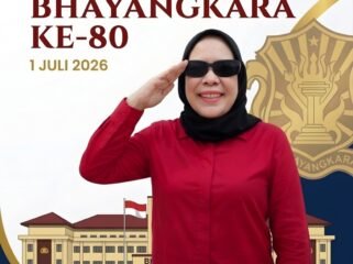Photo: Fyl ucapan selamat hari ulang tahun bhayangkara ke 80 Oleh Aktivis Perempuan Alumni GMNI Nyimas Sakuntala Dewi (Doc.net) 