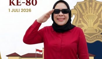 Photo: Fyl ucapan selamat hari ulang tahun bhayangkara ke 80 Oleh Aktivis Perempuan Alumni GMNI Nyimas Sakuntala Dewi (Doc.net) 