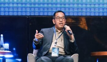Photo: Direktur Utama PT Jasa Raharja Muhammad Awaluddin saat menjadi salah satu pembicara utama dalam The Forum 2026 yang diselenggarakan Asosiasi Ahli Manajemen Asuransi Indonesia (AAMAI) di Yogyakarta (Doc.Ist) 