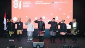Photo: Direktur utama PT Jasa Raharja Muhammad Awaluddin saat upacara hari kemerdekaan Republik Indonesia ke 81 tahun (Doc.Ist) 