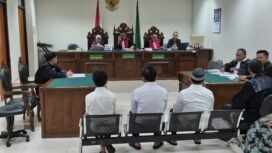 Photo: ON Cikarang saat menggelar sidang kasus dugaan pengeroyokan eks anggota DPRD kabupaten Bekasi (Doc.Ist) 