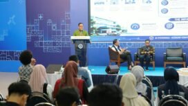 Photo: Direktur utama PT Jasa Raharja Muhamad Awaluddin saat giat Di AIIF 2026, Masa Depan Perlindungan Publik Berbasis AI (Doc.Ist) 