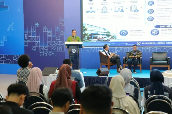 
Photo: Direktur utama PT Jasa Raharja Muhamad Awaluddin saat giat Di AIIF 2026, Masa Depan Perlindungan Publik Berbasis AI (Doc.Ist) 