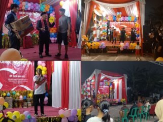 Photo: Kolase kegiatan malam puncak kemerdekaan RI ke 81 di wilayah RT 03 RW 22 harapan jaya Bekasi utara (Doc.Net) 