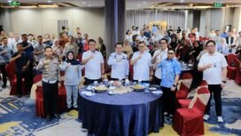 Photo: Rapat  Koordinasi  Monitoring dan  Evaluasi  Pelaksanaan  SAMSAT  dan  Sinergi  Pemungutan  Opsen  Pajak Se-Sulawesi Selatan, yang digelar di Hotel Mercure Makassar. (Doc.Ist) 