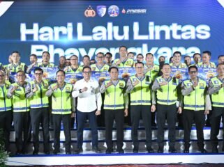 Photo: Syukuran  Hari  Lalu  Lintas  Bhayangkara ke-71 yang digelar Korlantas Polri di Birawa Assembly Hall, Hotel Bidakara, Jakarta Selatan (Doc.Ist) 