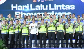 Photo: Syukuran  Hari  Lalu  Lintas  Bhayangkara ke-71 yang digelar Korlantas Polri di Birawa Assembly Hall, Hotel Bidakara, Jakarta Selatan (Doc.Ist) 