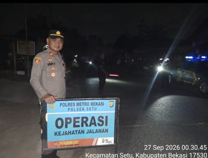 
Cegah 3C dan Premanisme di Jam Rawan, Polsek Setu Gelar Operasi Kejahatan Jalanan