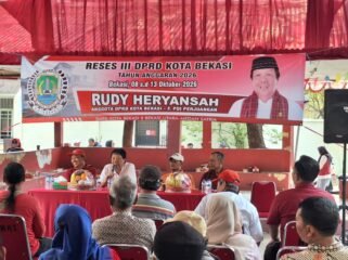 Photo: Reses III anggota DPRD Kota Bekasi Fraksi PDI-Perjuangan Rudy Heriyansah di medan satria (Doc.cam) 
