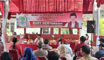 Photo: Reses III anggota DPRD Kota Bekasi Fraksi PDI-Perjuangan Rudy Heriyansah di medan satria (Doc.cam) 