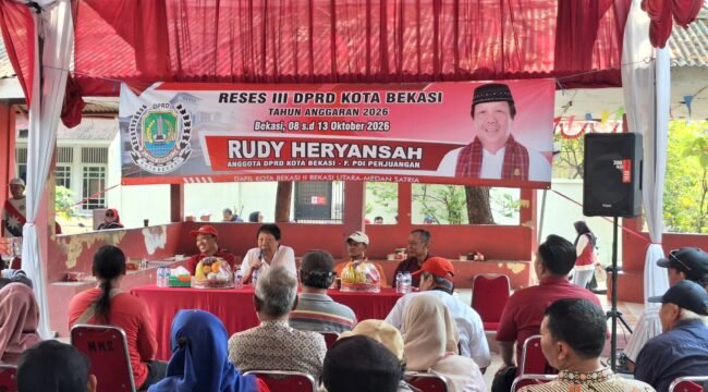 Photo: Reses III anggota DPRD Kota Bekasi Fraksi PDI-Perjuangan Rudy Heriyansah di medan satria (Doc.cam) 