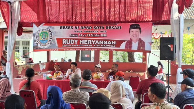 
Photo: Reses III anggota DPRD Kota Bekasi Fraksi PDI-Perjuangan Rudy Heriyansah di medan satria (Doc.cam) 