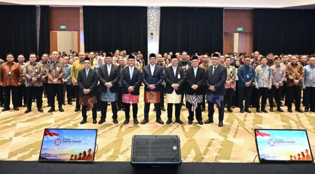 Foto: Jajaran direksi PT Jasa Raharja saat melaksanakan upacara hari sumpah pemuda 2026