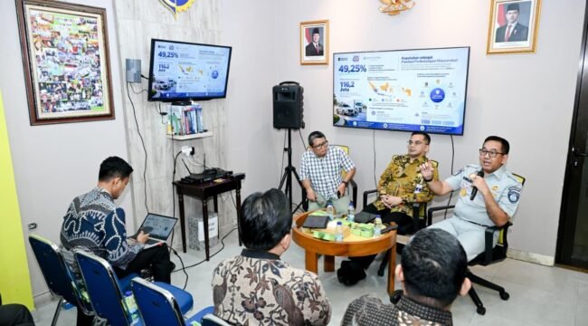 Foto: Diskusi Jasa Raharja bersama  Insan pers bahas transportasi. 