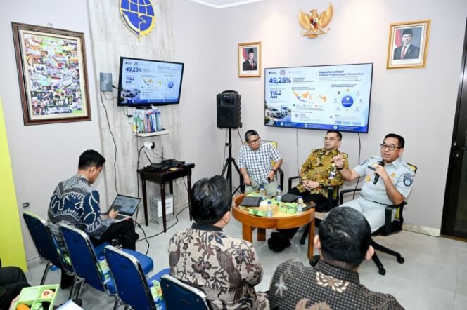 
					Foto: Diskusi Jasa Raharja bersama  Insan pers bahas transportasi. 
